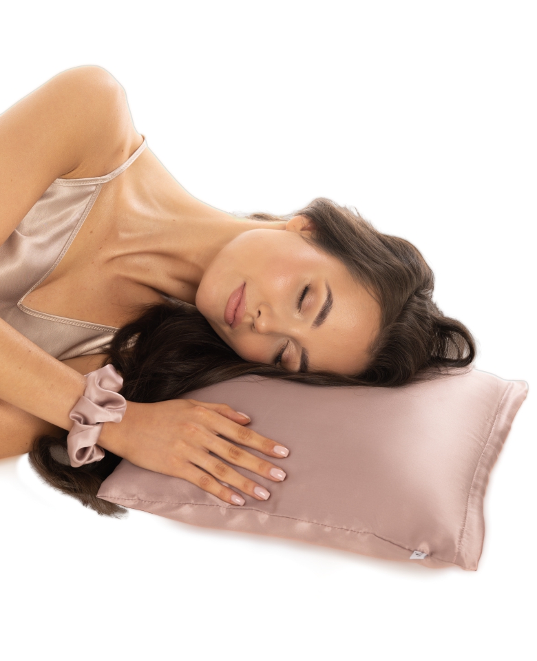 Silk pillowcase 40x40 - dusty pink