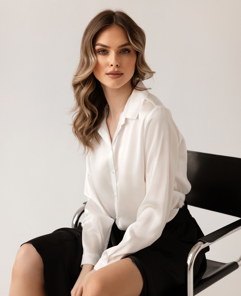 Silk shirt - pure nature