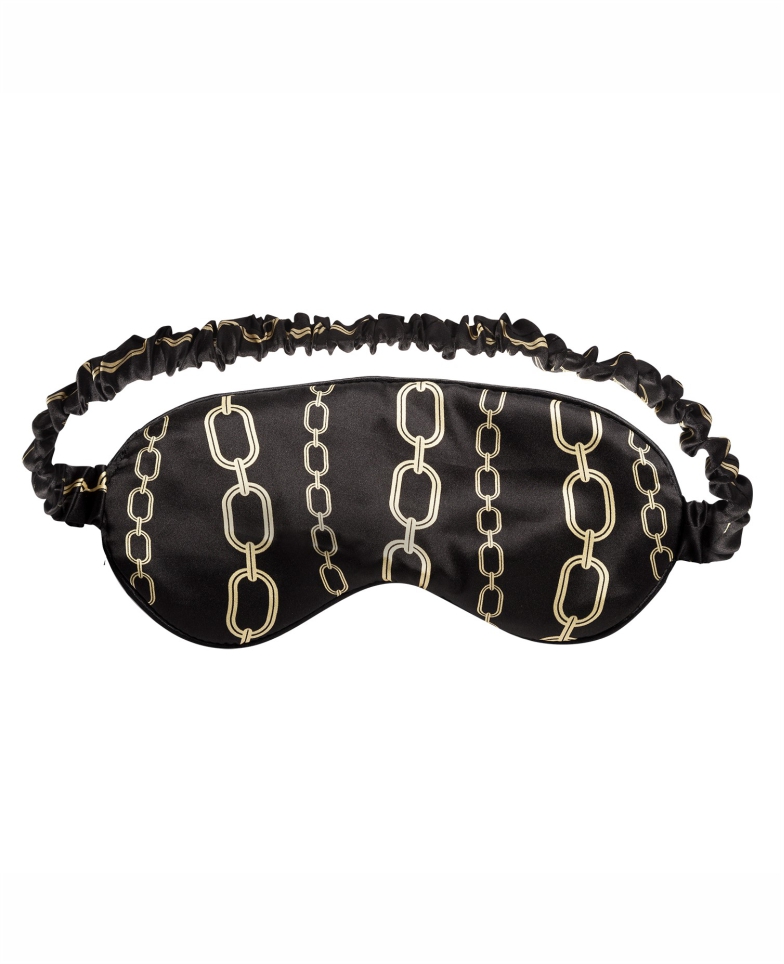 Silk sleeping mask - chains