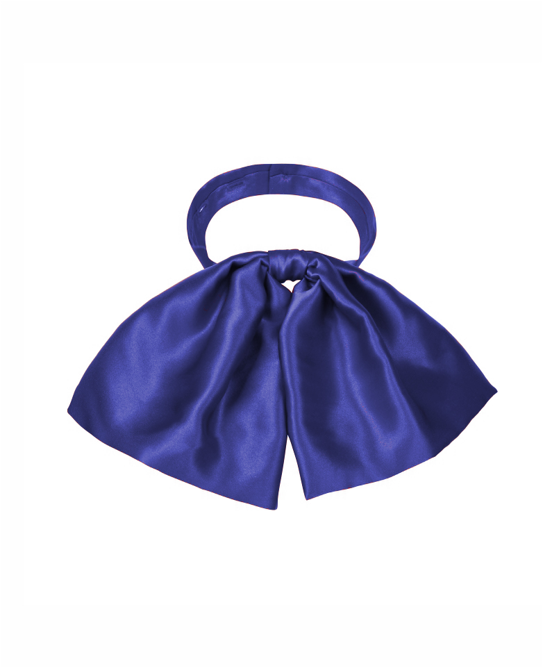 Silk bow choker maxi - royal blue