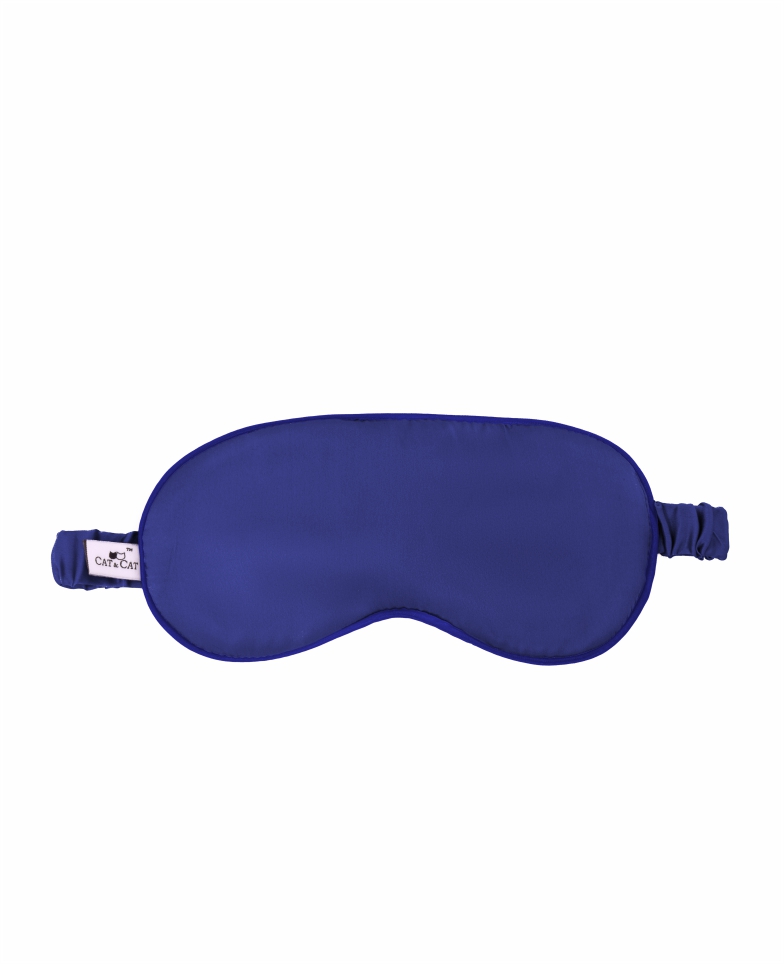 Silk sleeping mask - royal blue