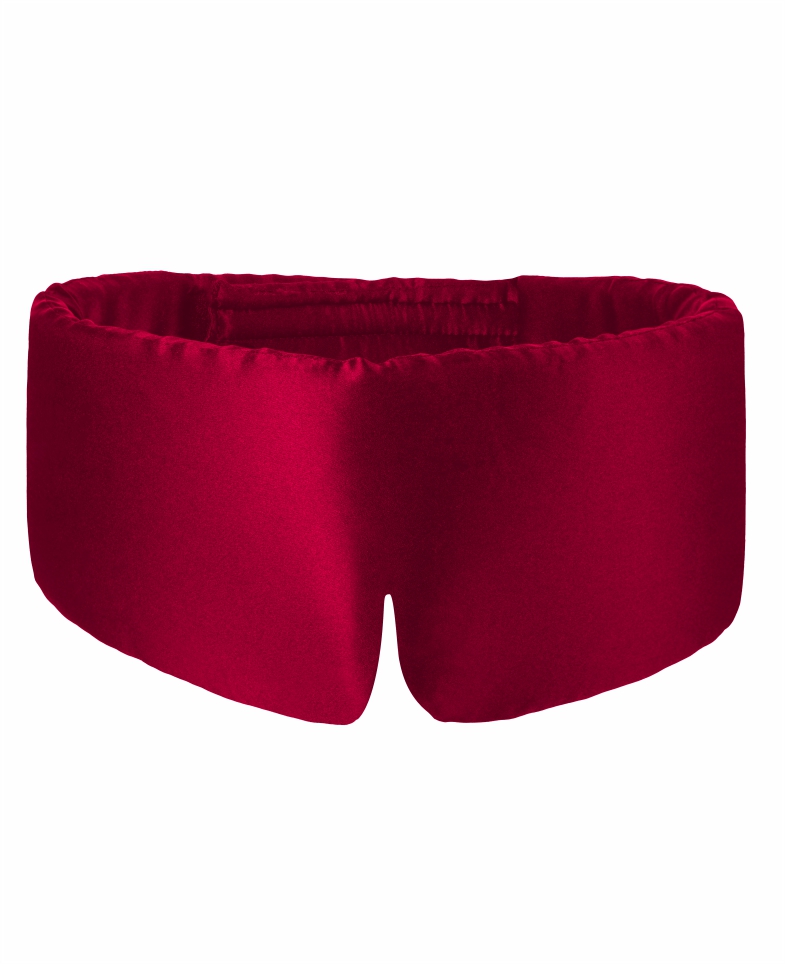 Schlafmaske aus Seide maxi comfort – carmine