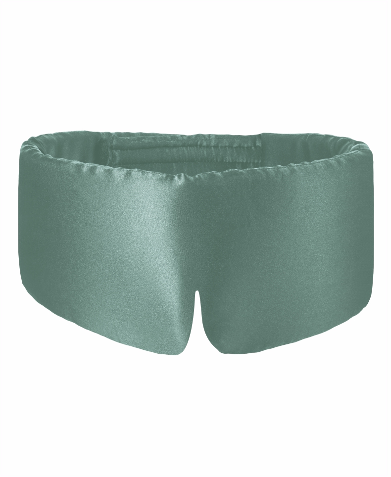 Schlafmaske aus Seide maxi comfort – cyan
