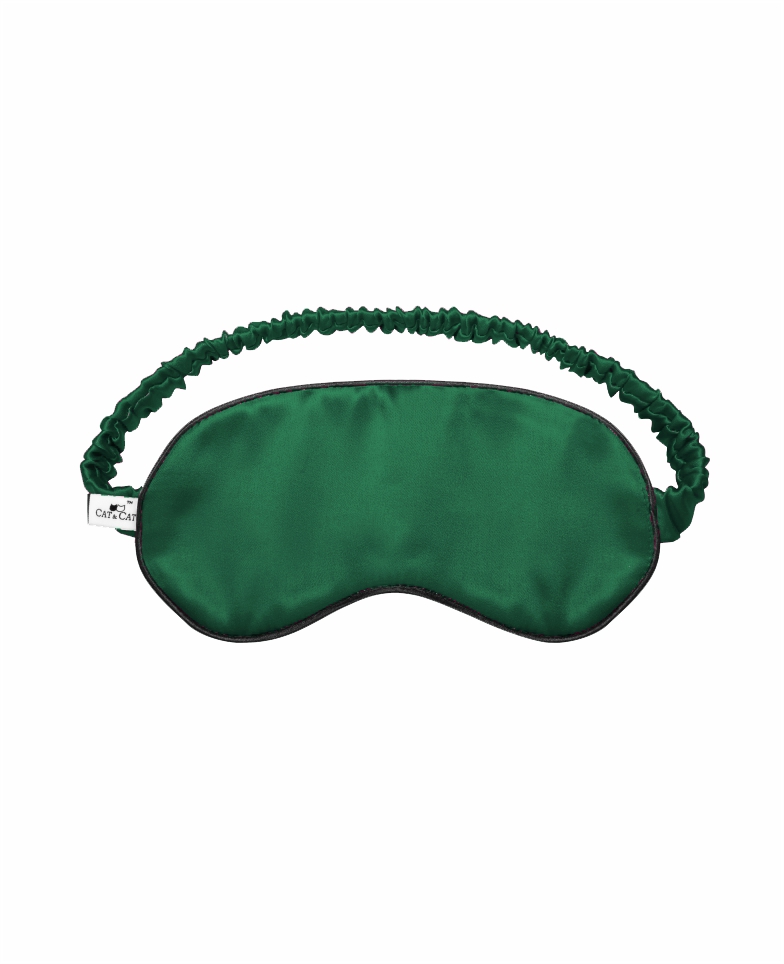 Schlafmaske aus Seide – emerald
