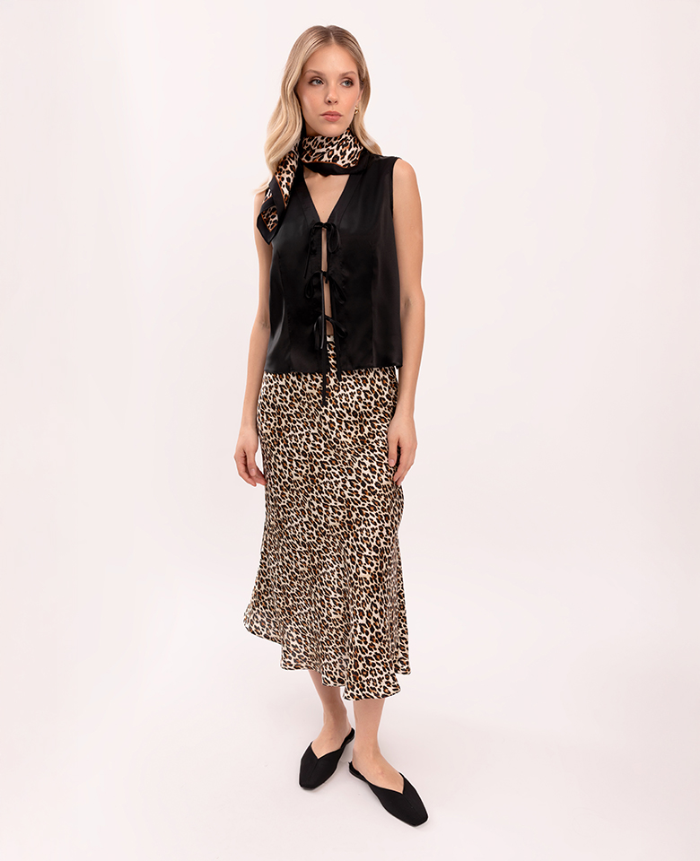 Silk skirt maxi – leo