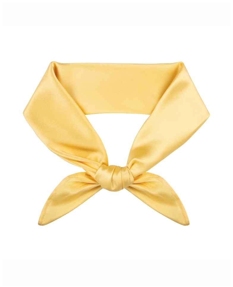 Jedwabna apaszka - pastel yellow